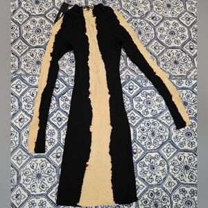 Stylish Black and Tan Women's Dress